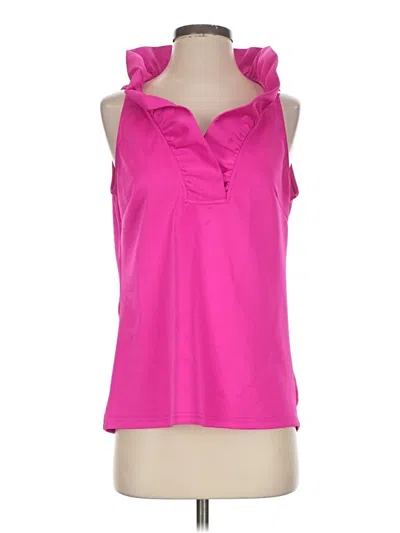 Pre-owned Gretchen Scott Designs Sleeveless Blouse In Pink
