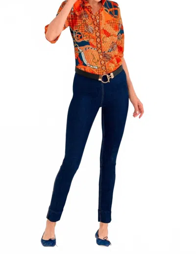 Gretchen Scott Ditto Boyfriend Shirt In Orange In Multi