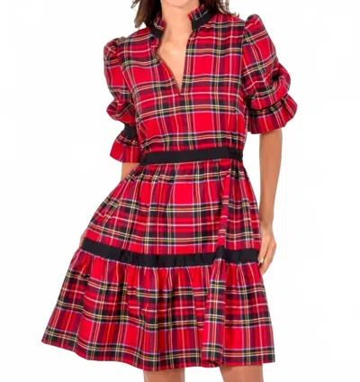 Gretchen Scott Duke Of York Teardrop Dress In Red Multi