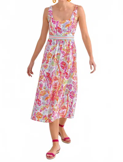 Gretchen Scott Easy Peasy Midi Dress In Brights In Multi