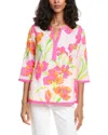 Gretchen Scott Embellished Icon Iris Top In Pink