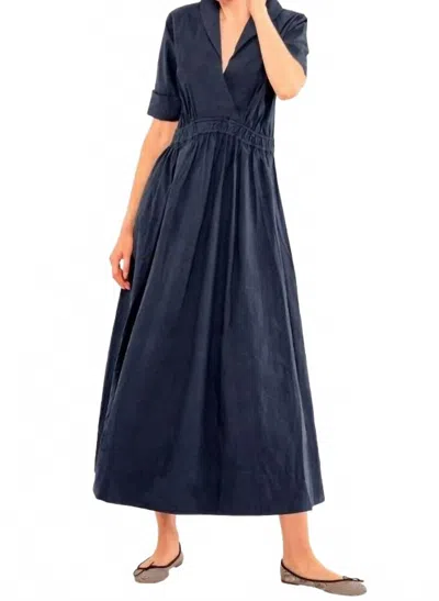 Gretchen Scott Empress Dress In Navy In Black