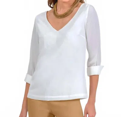 Gretchen Scott Everyone Top In White