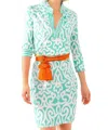 Gretchen Scott Everywhere Dress Arabesque In Turquoise