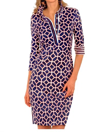 Gretchen Scott Everywhere Dress In Lucy In The Sky Navy In Multi