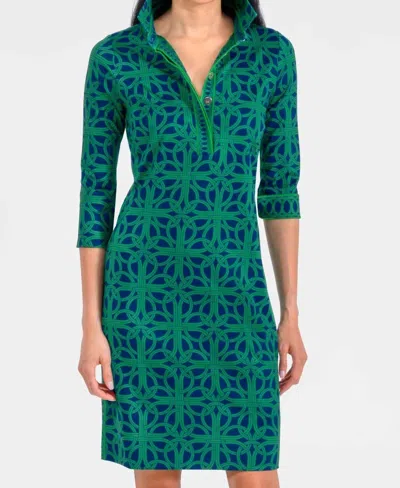Gretchen Scott Everywhere Dress In Ring Toss In Green