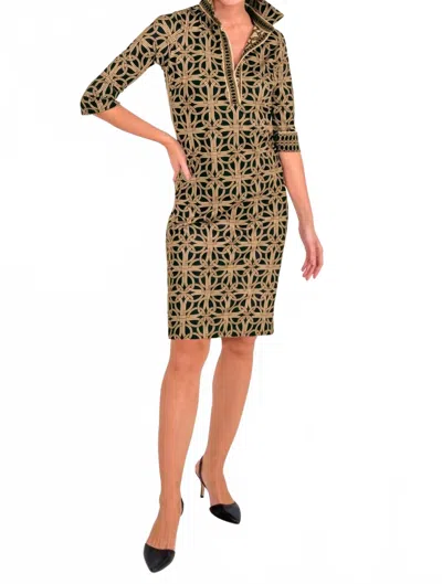 Gretchen Scott Everywhere Dress - Ring Toss In Champagne In Multi