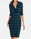 Gretchen Scott Everywhere Plaid Midi Dress In Plaidly Cooper In Multi