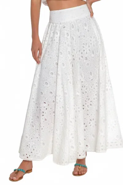 Gretchen Scott Eyelet Sizzle Skirt In White