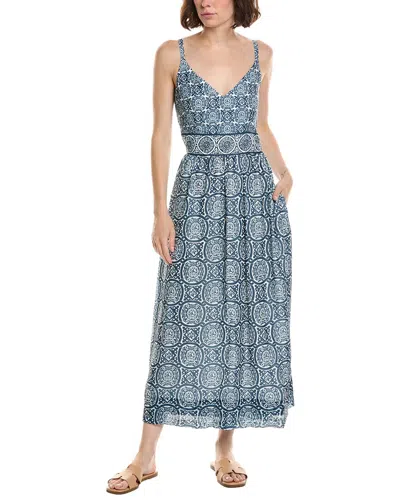 Gretchen Scott Fiesta Maxi Dress In Navy