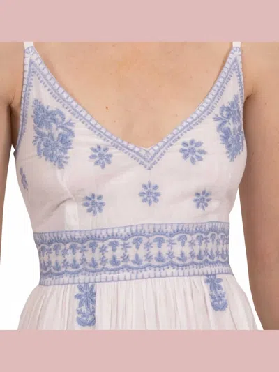 Gretchen Scott Fiesta Time Maxi Dress In White/peri In Multi