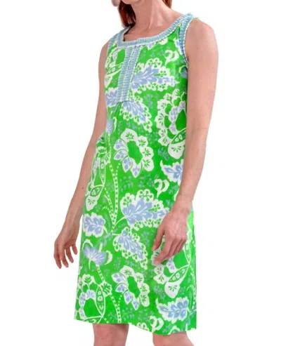 Gretchen Scott Flirt Sleeveless Mini Dress In Flora Kelly In Green