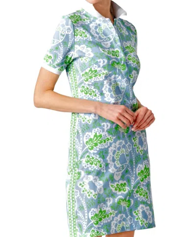 Gretchen Scott Flora Serve It Up Dress In Peri/kelly In Multi