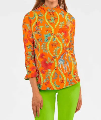 Gretchen Scott Forget Me Knot Jungle Symphony Top In Orange