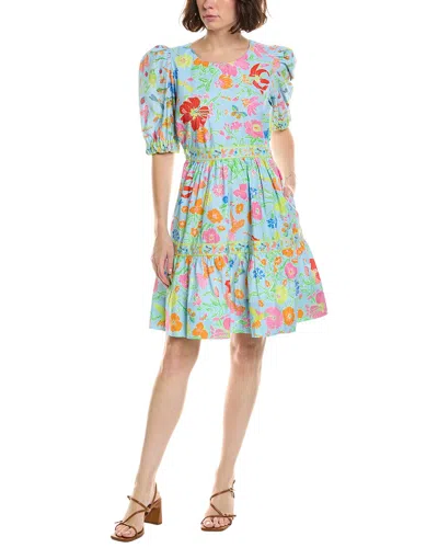 Gretchen Scott Frolic Birds & Bees Dress In Blue