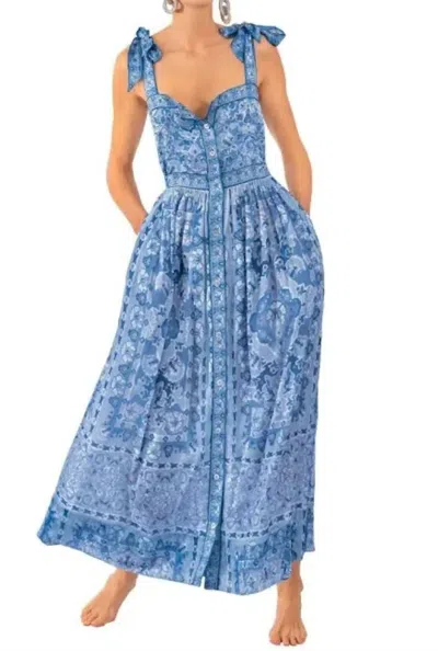 Gretchen Scott Fun In The Sun Dress In Blues Combo