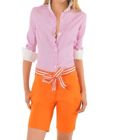 Gretchen Scott Gripeless Bermuda Short In Orange