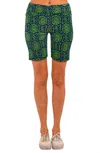 Gretchen Scott Gripeless Bermudda Short In Royal/kelly In Multi