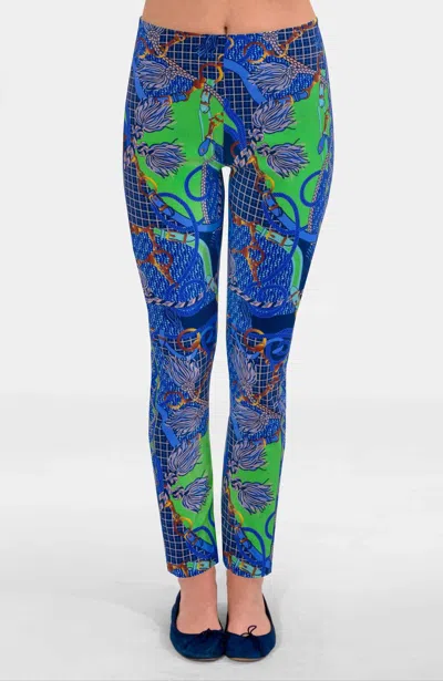 Gretchen Scott Gripeless Ditto Pull On Pants In Blues In Multi