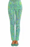 Gretchen Scott Gripeless Pull On Pants In Jungle Symphony In Green