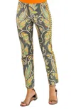 Gretchen Scott Gripeless Plume Pull On Pants In Multi In Multi