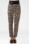 Gretchen Scott Gripeless Pull On Pant In Leopard In Multi