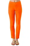 Gretchen Scott Gripeless Pull On Pant In Orange In Orange