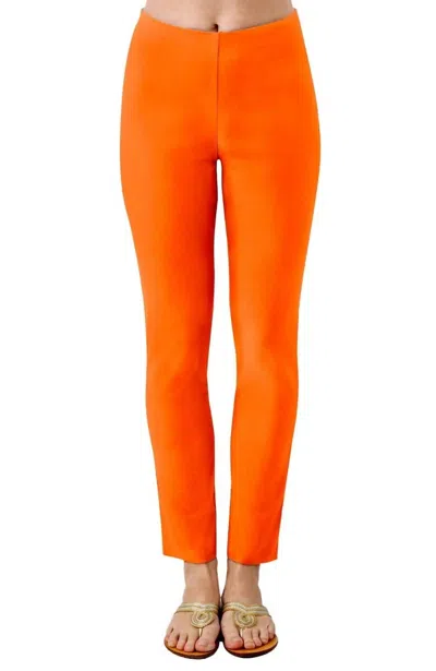 Gretchen Scott Gripeless Pull On Pant In Orange