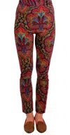 Gretchen Scott Gripeless Pull On Pants In Black Multi In Multi