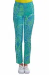 Gretchen Scott Gripeless Pull On Pants In Grand Bazaar In Blue
