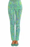 Gretchen Scott Gripeless Pull On Pants In Jungle Symphony In Green