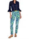Gretchen Scott Gripeless Pull On Pants In Navy In Blue