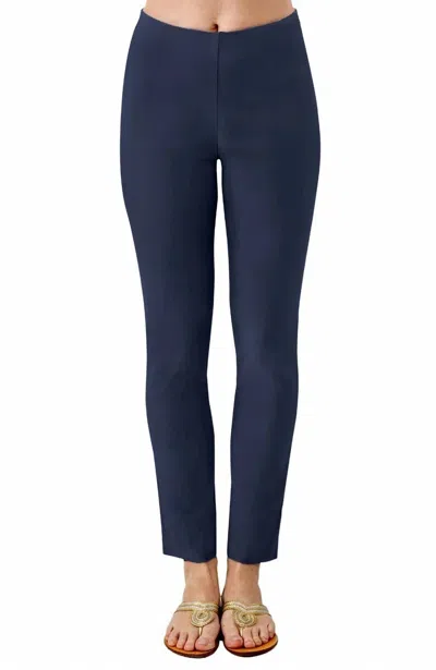 Gretchen Scott Gripeless Pull On Pants In Navy In Blue