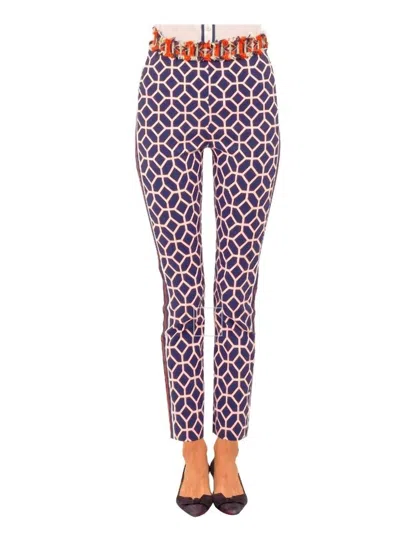 Gretchen Scott Gripeless Pull On Pants In Navy Lucy In The Sky With Diamonds In Pattern