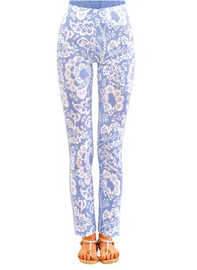 Gretchen Scott Gripeless Pull On Pants In Periwinkle In Blue