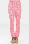 Gretchen Scott Gripeless Pull On Pants In Ring Toss Melon In Multi