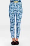 Gretchen Scott Gripeless Pull On Pants In Ring Toss Navy In Blue