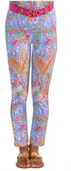 Gretchen Scott Gripeless Pull On Pants In Vinta In Blue