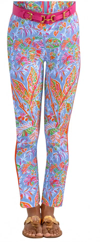 Gretchen Scott Gripeless Pull On Pants In Vinta In Blue