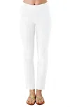 Gretchen Scott Gripeless Pull On Pants In White In White