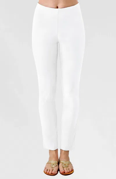 Gretchen Scott Gripeless Pull On Solid Pants In White