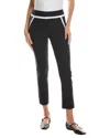 Gretchen Scott Gripeless Pull-on Pant In Navy/white