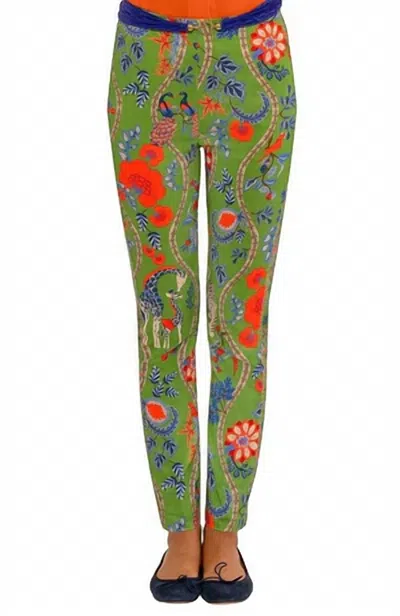 GRETCHEN SCOTT GRIPELESS PULL-ON PANTS IN GREEN, ORANGE & BLUE