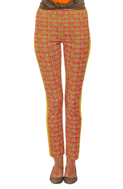 Gretchen Scott Gripeless Pullon Pants In Orange In Multi