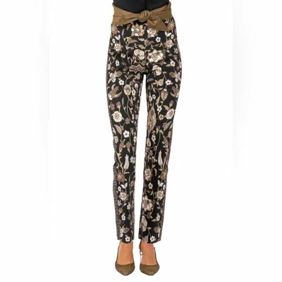 Gretchen Scott Gripless Midnight Garden Pull On Pant In Black