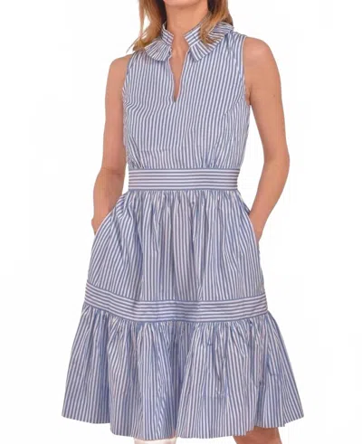 Gretchen Scott Hope Mini Dress In Periwinkle Stripe In Blue