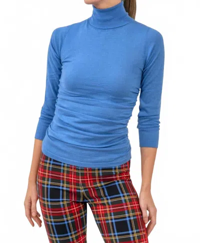 Gretchen Scott I'm Too Sexy Turtleneck Sweater In Blue