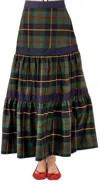 Gretchen Scott Ipanema Skirt - Plaidly Cooper In Greenmulti/ Plaid