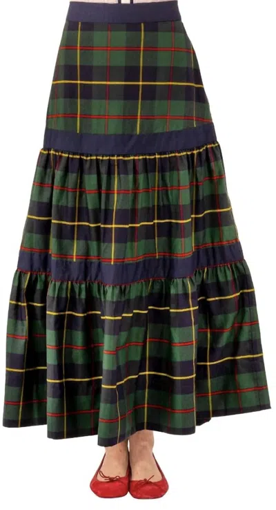 Gretchen Scott Ipanema Skirt - Plaidly Cooper In Greenmulti/ Plaid
