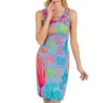 Gretchen Scott Isosceles Sea Sway Dress In Periwinkle/multi In Multi